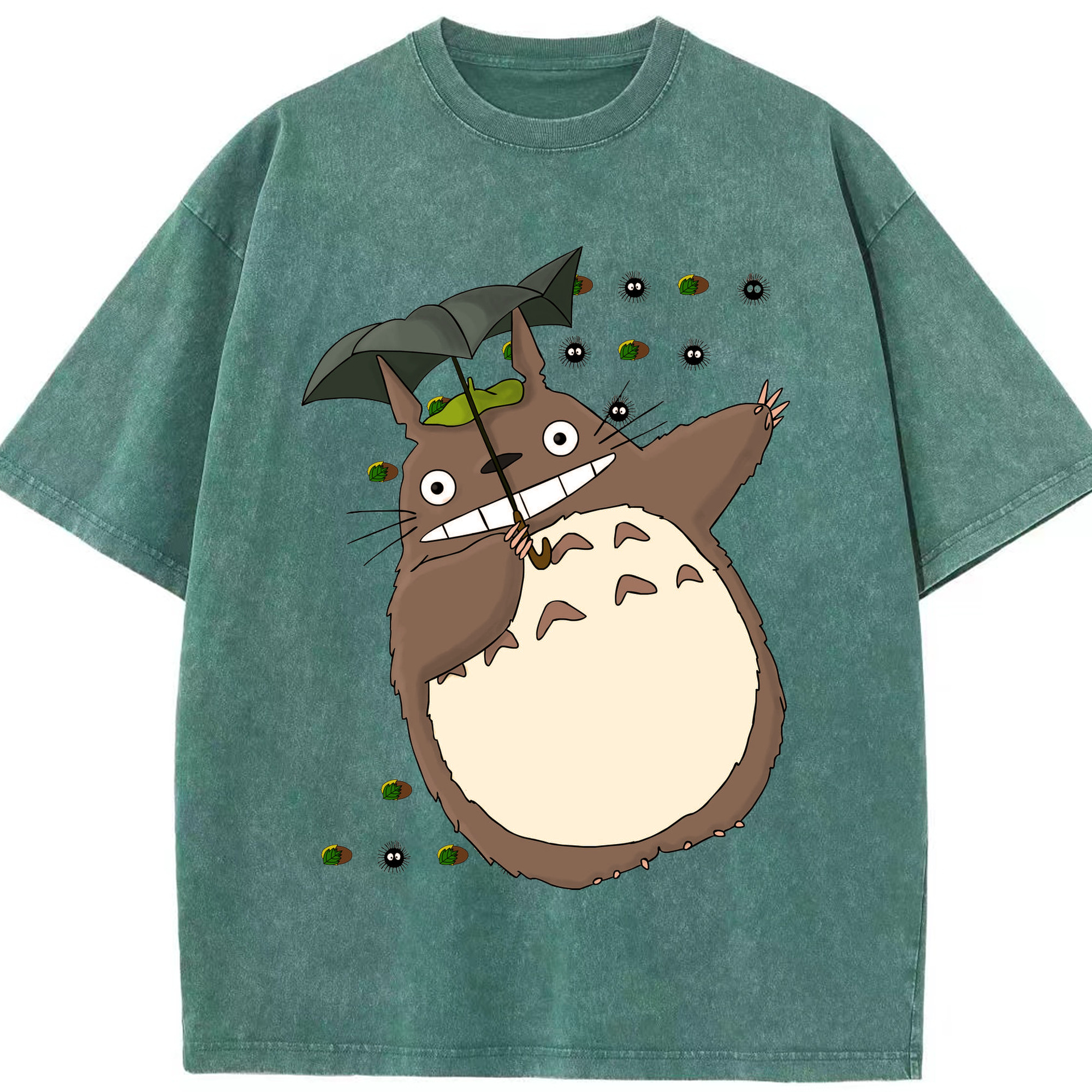 （画像用） となりのトトロ 草壁メイ 草壁サツキ My Neighbor Totoro Satsuki Kusakabe Mei Kusakabe 綿100% ヴィンテージ風 半袖Tシャツ（フロントプリント）